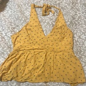 American Eagle Cropped Halter Top